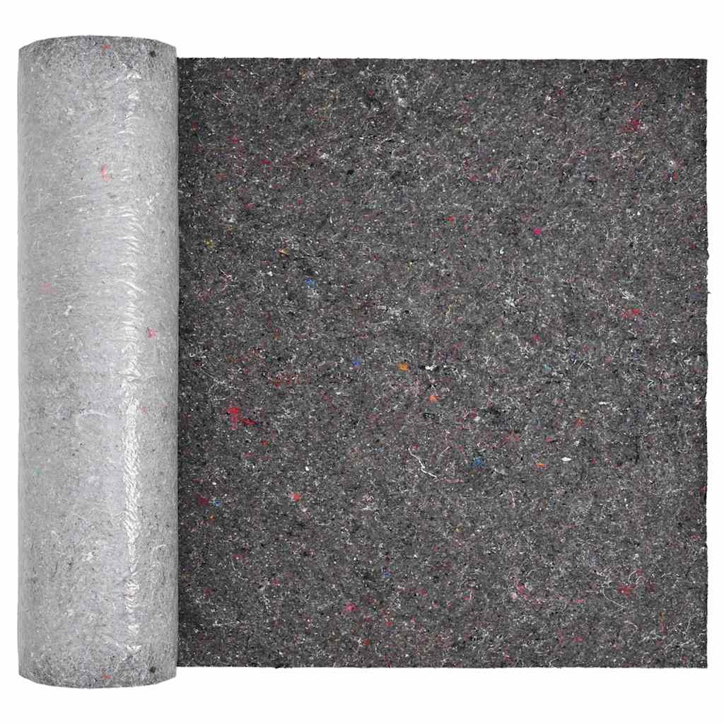 Pool Fleece Folding Grey 1 x 10 m Polyester and cotton