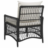 Garden Chair Black 60 x 70 x 78cm Poly Rattan