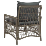 Garden Chair Grey 60 x 70 x 78cm Poly Rattan