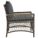 Garden Chair Grey 60 x 70 x 78cm Poly Rattan