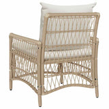 Garden Chair Beige 60 x 70 x 78cm Poly Rattan