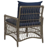 Garden Chair Grey 60 x 70 x 78cm Poly Rattan