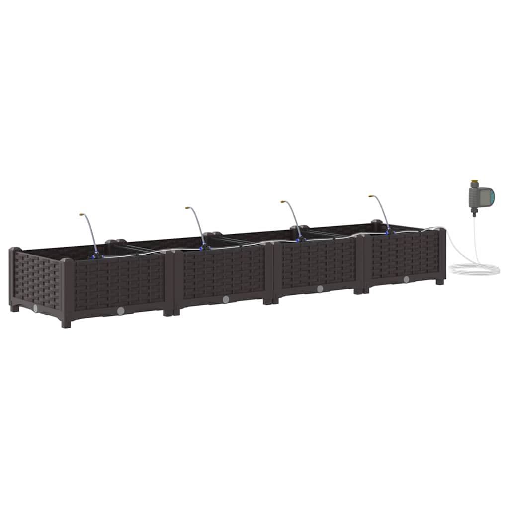 Garden Brown 160 x 40 x 22 cm Steel