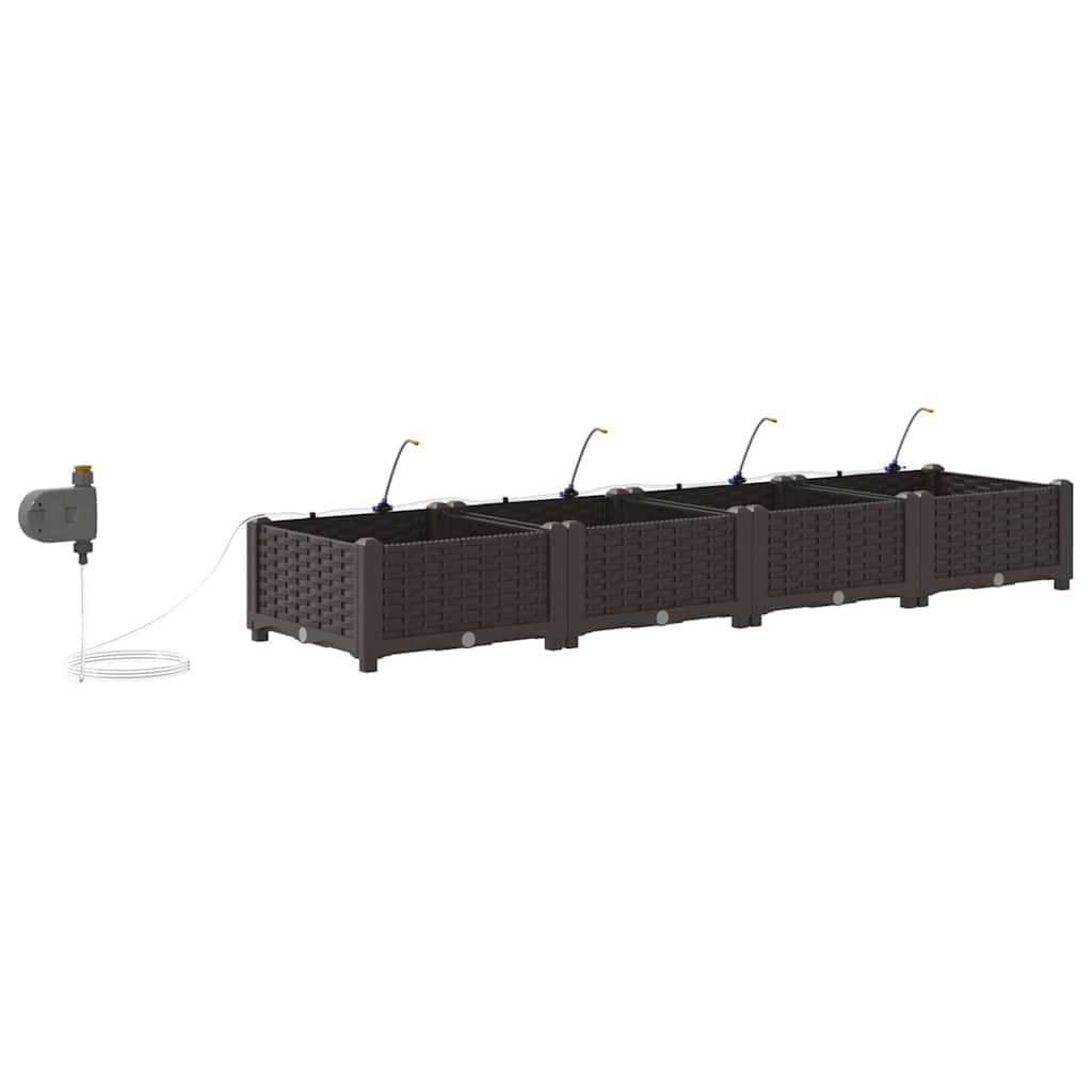 Garden Brown 160 x 40 x 22 cm Steel