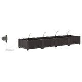 Garden Brown 160 x 40 x 22 cm Steel
