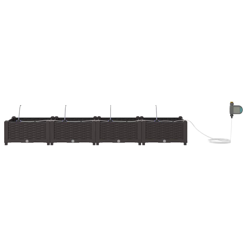 Garden Brown 160 x 40 x 22 cm Steel
