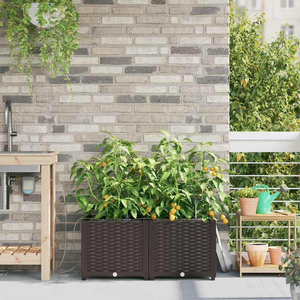 Garden Brown 80 x 40 x 37.5 cm Steel