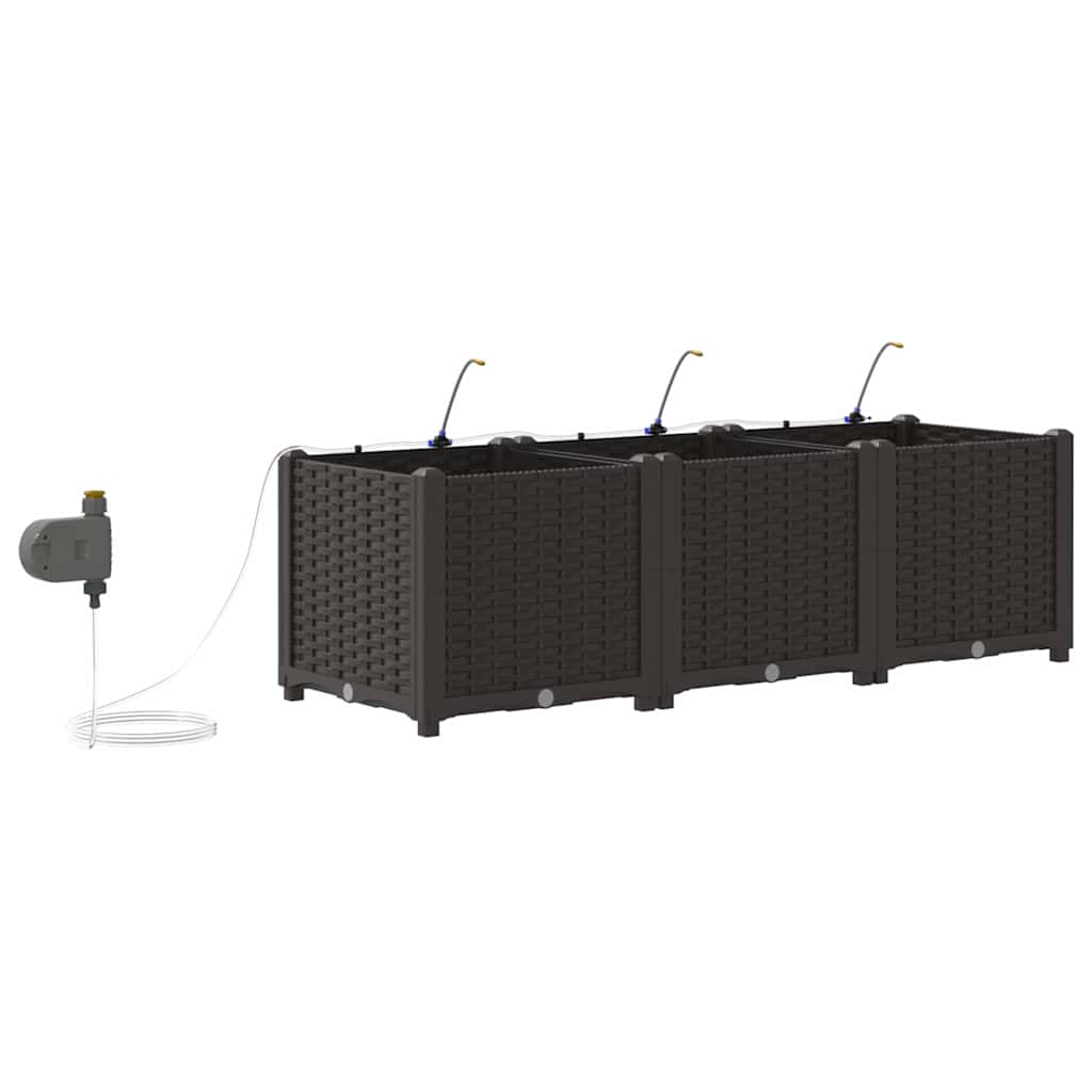 Garden Brown 120 x 40 x 37.5 cm Steel
