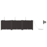 Garden Brown 120 x 40 x 37.5 cm Steel