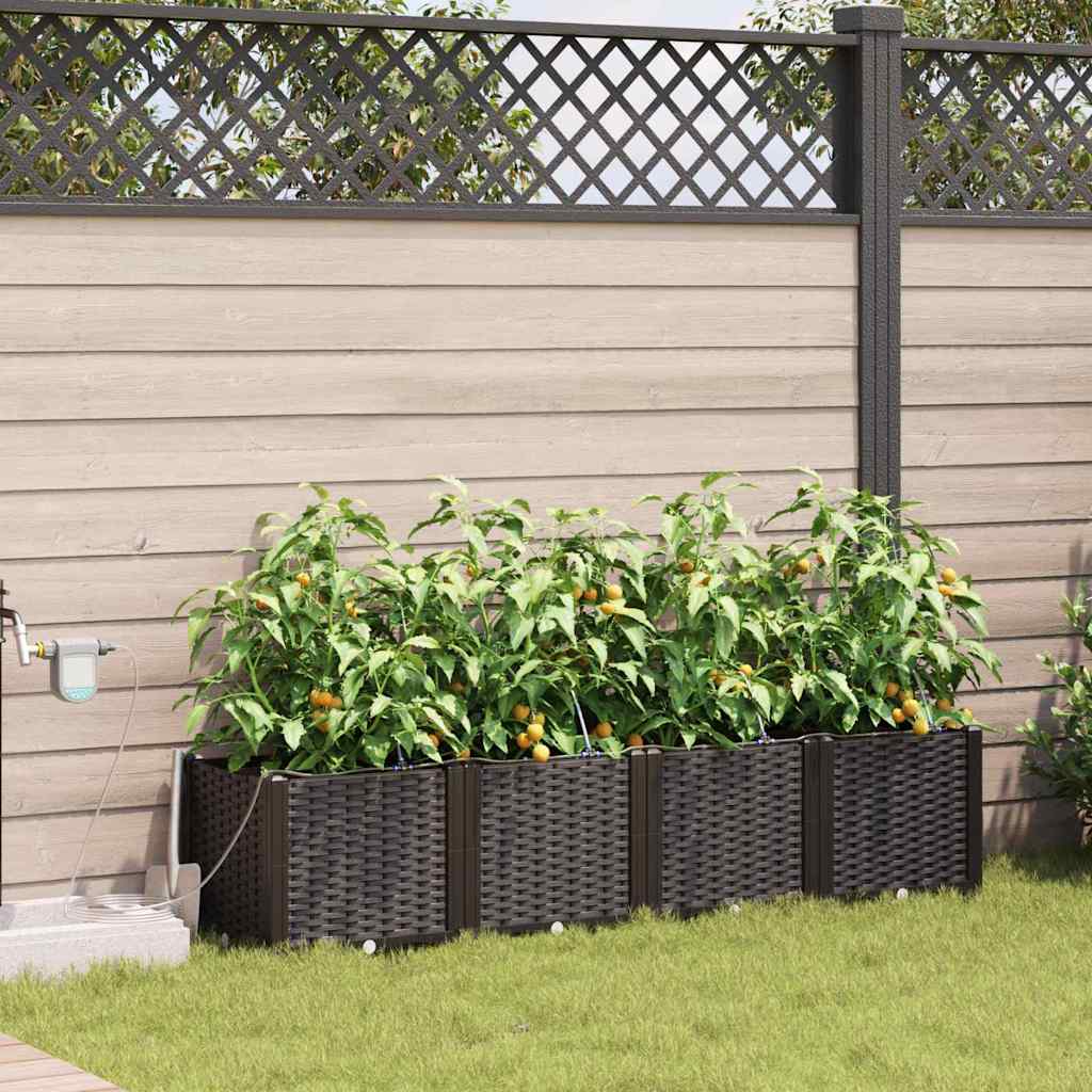 Garden Brown 160 x 40 x 37.5 cm Steel