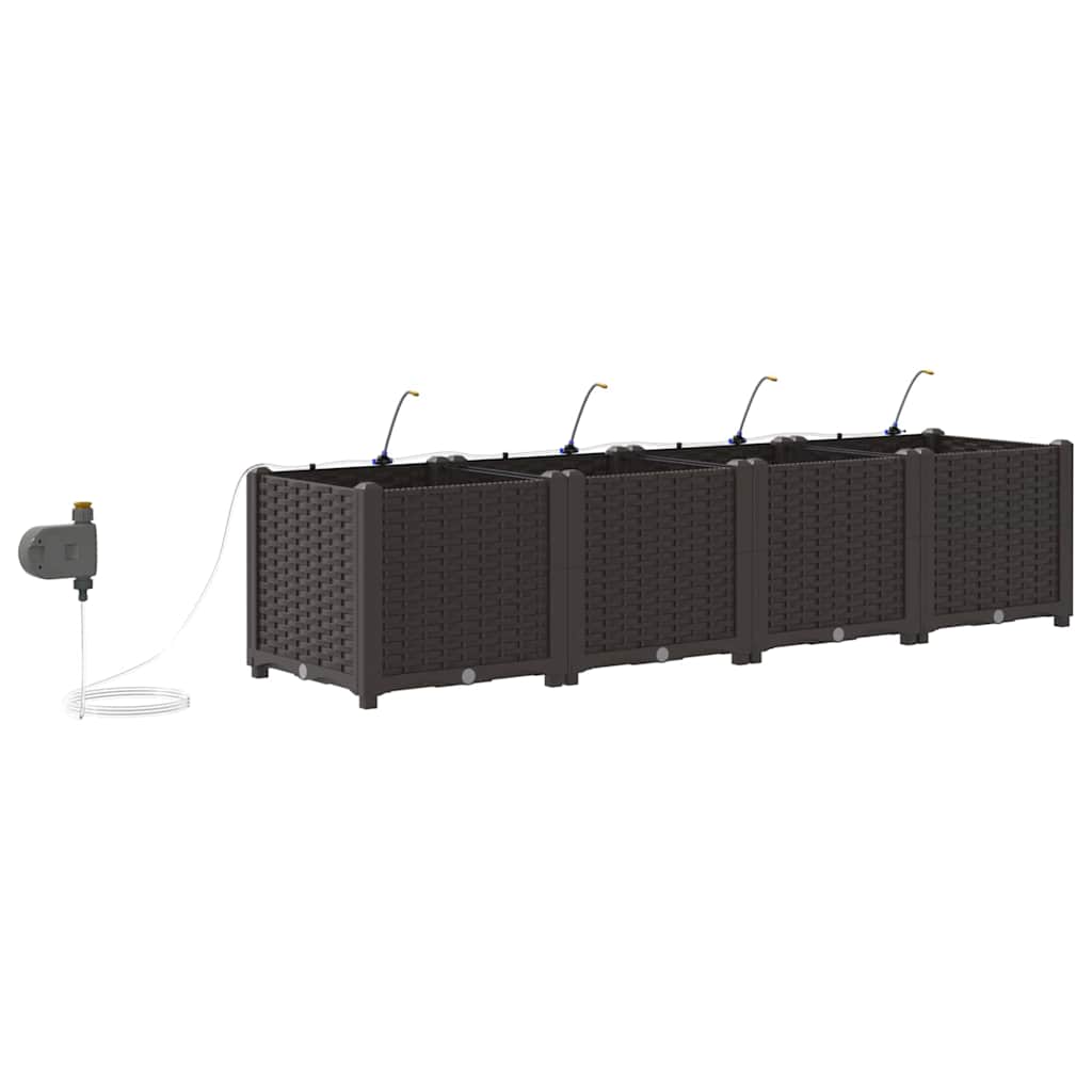 Garden Brown 160 x 40 x 37.5 cm Steel