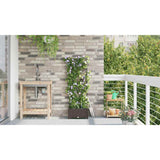 Garden Brown 40 x 40 x 126 cm Steel