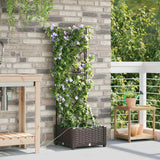 Garden Brown 40 x 40 x 126 cm Steel