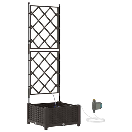 Garden Brown 40 x 40 x 126 cm Steel
