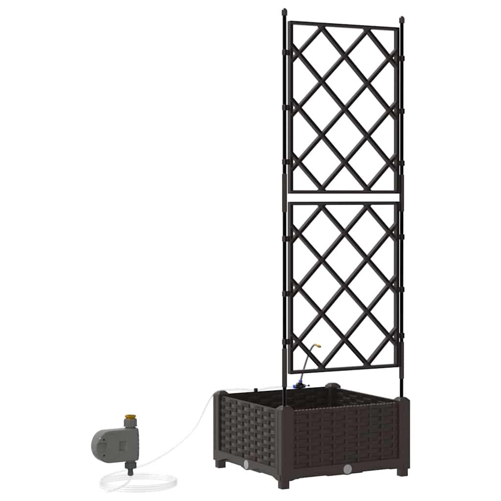 Garden Brown 40 x 40 x 126 cm Steel