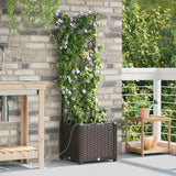 Garden Brown 40 x 40 x 142 cm Steel