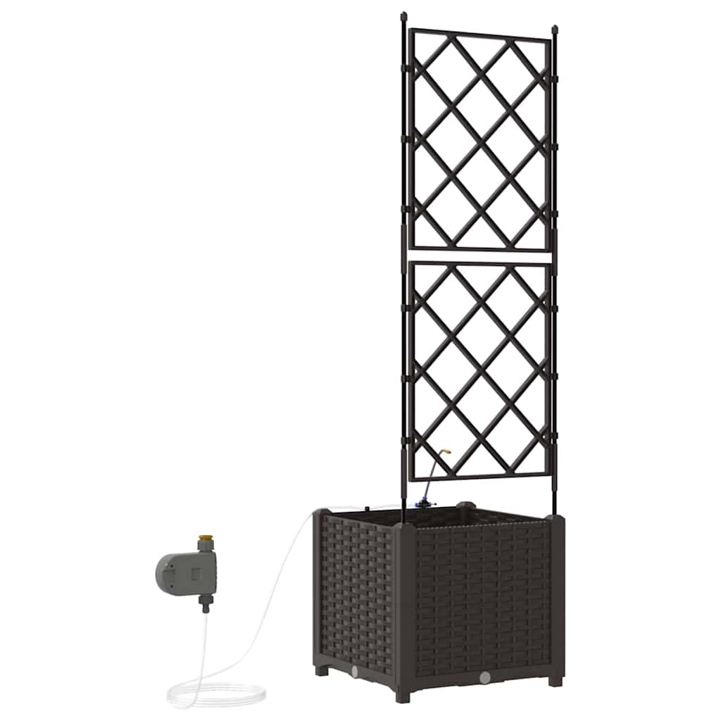 Garden Brown 40 x 40 x 142 cm Steel