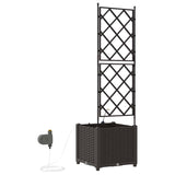 Garden Brown 40 x 40 x 142 cm Steel
