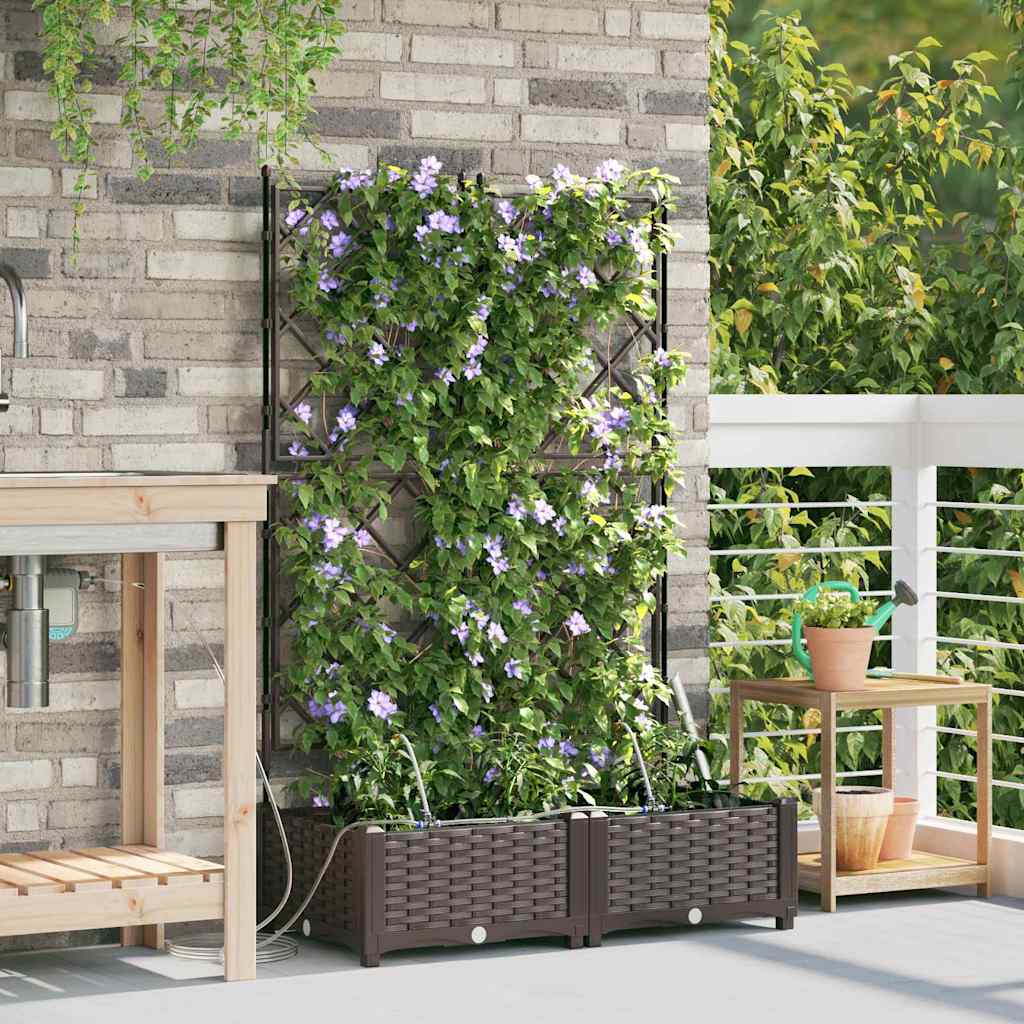 Garden Brown 80 x 40 x 126 cm Steel