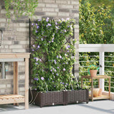 Garden Brown 80 x 40 x 126 cm Steel