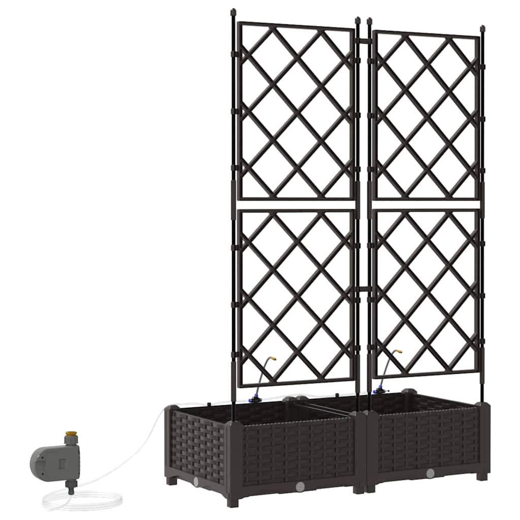 Garden Brown 80 x 40 x 126 cm Steel