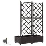 Garden Brown 80 x 40 x 126 cm Steel