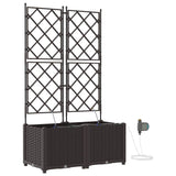 Garden Brown 80 x 40 x 142 cm Steel