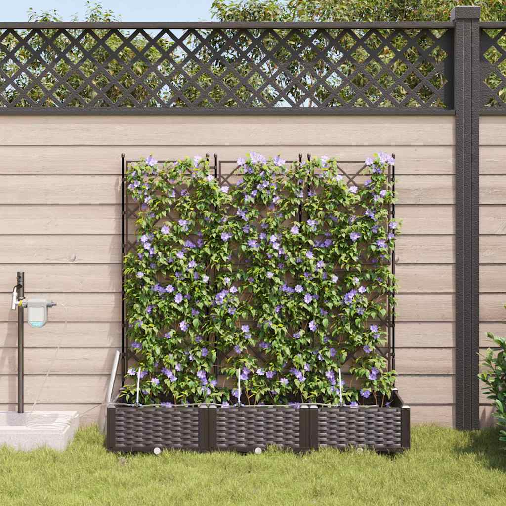 Garden Brown 120 x 40 x 126 cm Steel