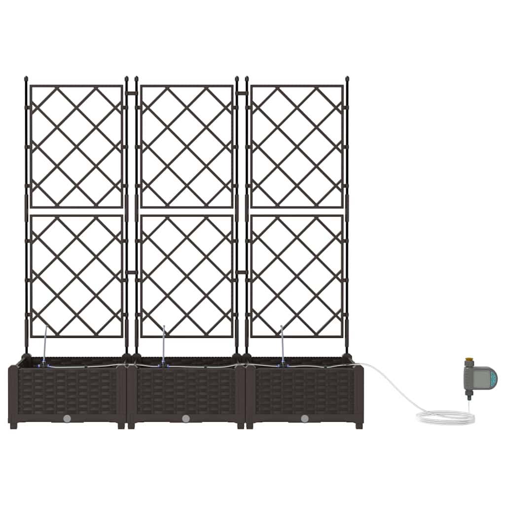 Garden Brown 120 x 40 x 126 cm Steel