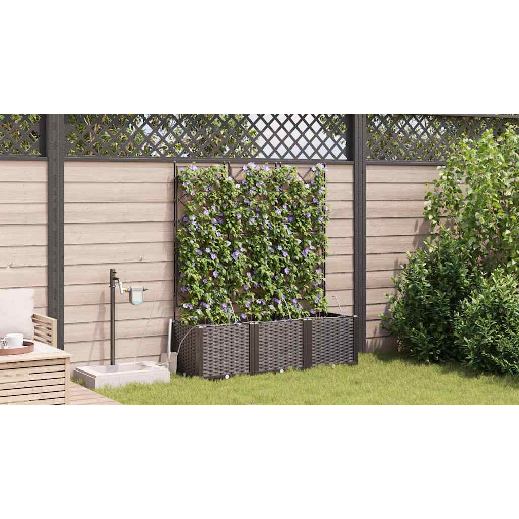 Garden Brown 120 x 40 x 142 cm Steel