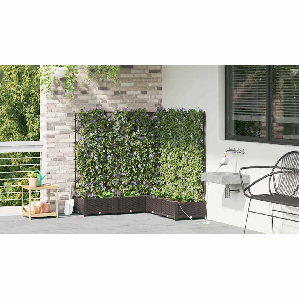 Garden Brown 120 x 120 x 126 cm Steel