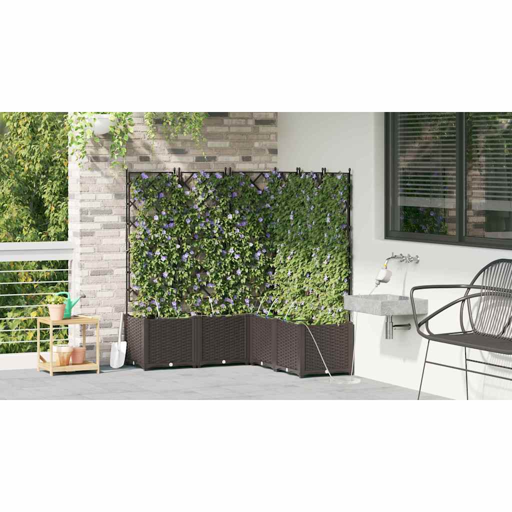 Garden Brown 120 x 120 x 142 cm Steel