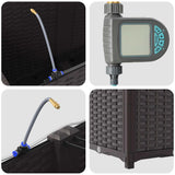 Garden Brown 160 x 40 x 52 cm Steel