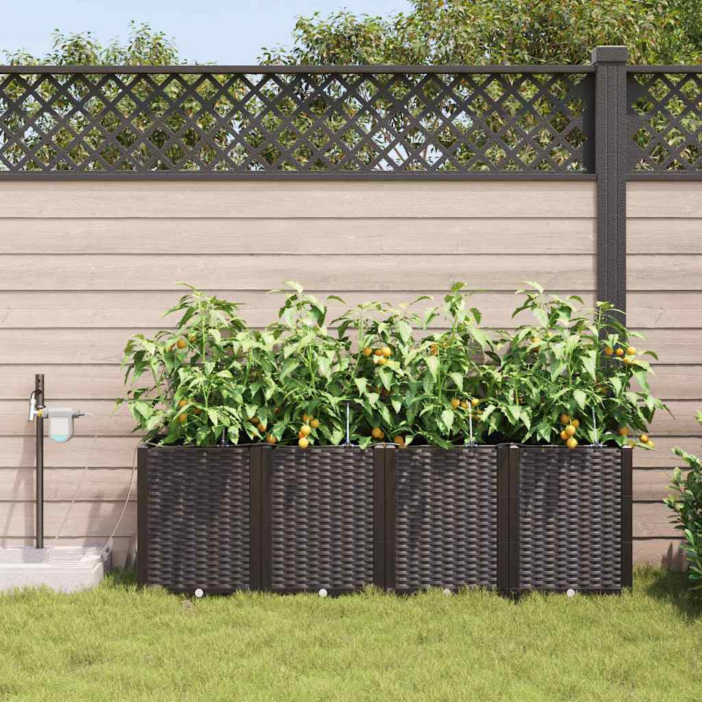 Garden Brown 160 x 40 x 52 cm Steel