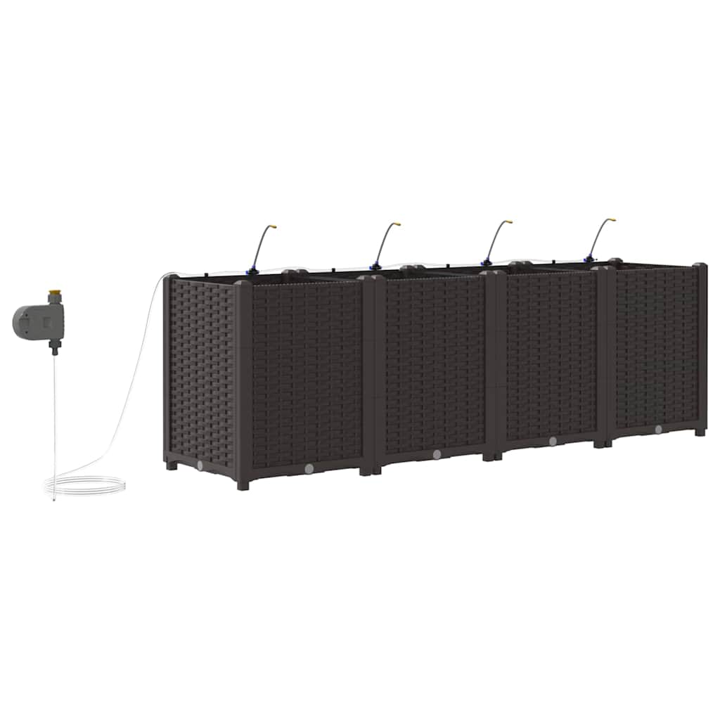 Garden Brown 160 x 40 x 52 cm Steel