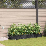 Garden Black 160 x 40 x 22 cm Steel