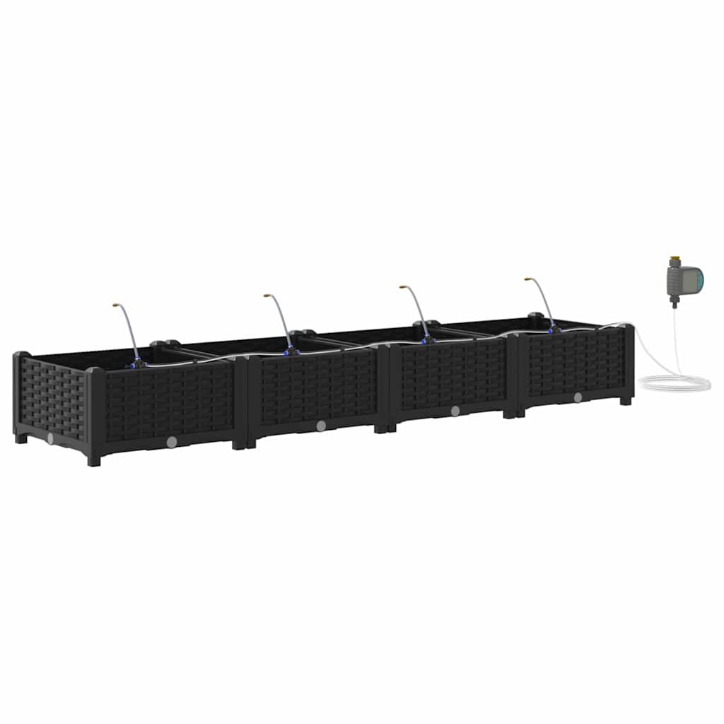 Garden Black 160 x 40 x 22 cm Steel