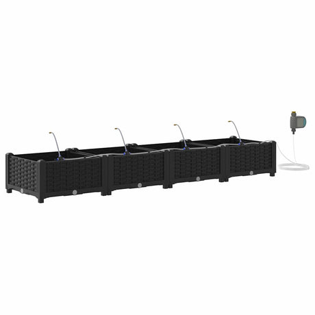 Garden Black 160 x 40 x 22 cm Steel