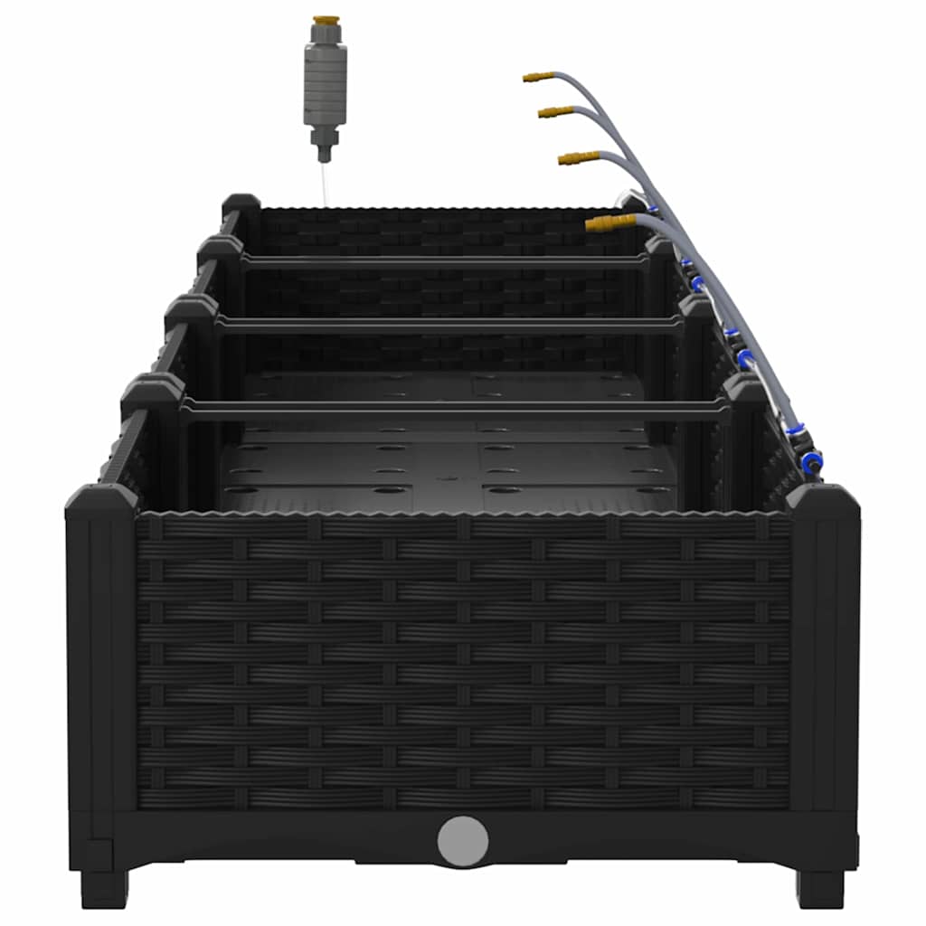 Garden Black 160 x 40 x 22 cm Steel