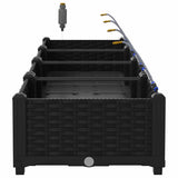 Garden Black 160 x 40 x 22 cm Steel