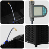 Garden Black 80 x 40 x 37.5 cm Steel