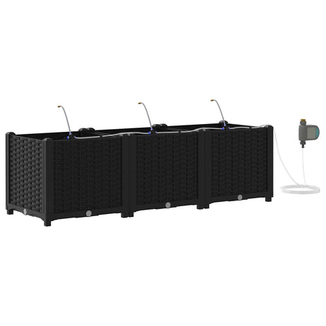 Garden Black 120 x 40 x 37.5 cm Steel
