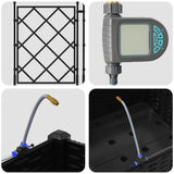 Garden Black 40 x 40 x 126 cm Steel