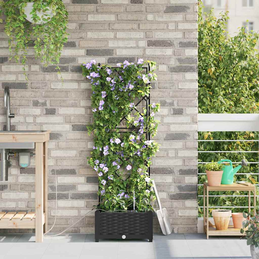 Garden Black 40 x 40 x 126 cm Steel