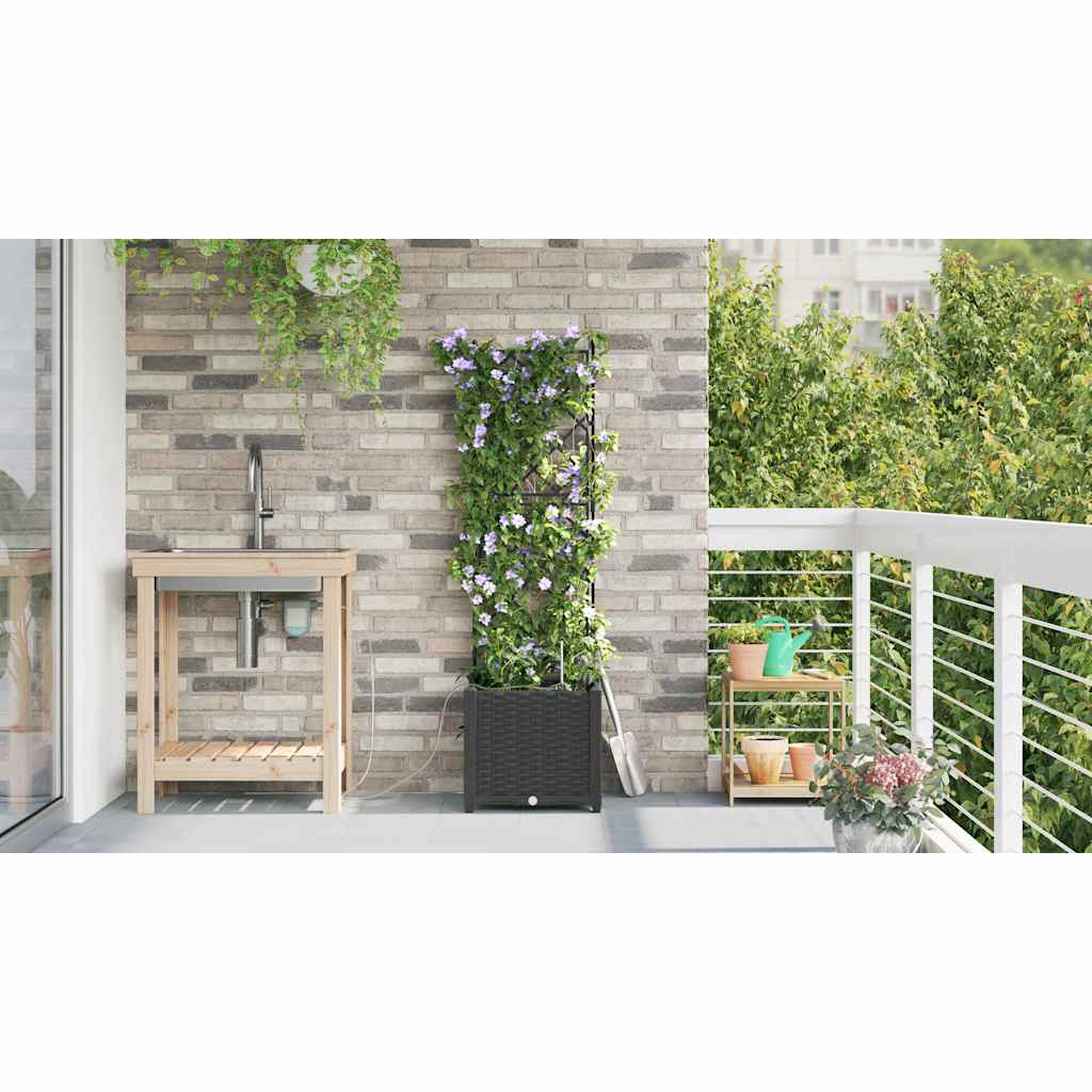 Garden Black 40 x 40 x 142 cm Steel