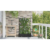 Garden Black 80 x 40 x 126 cm Steel