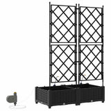 Garden Black 80 x 40 x 126 cm Steel