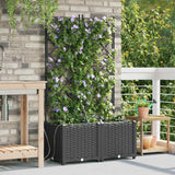 Garden Black 80 x 40 x 142 cm Steel