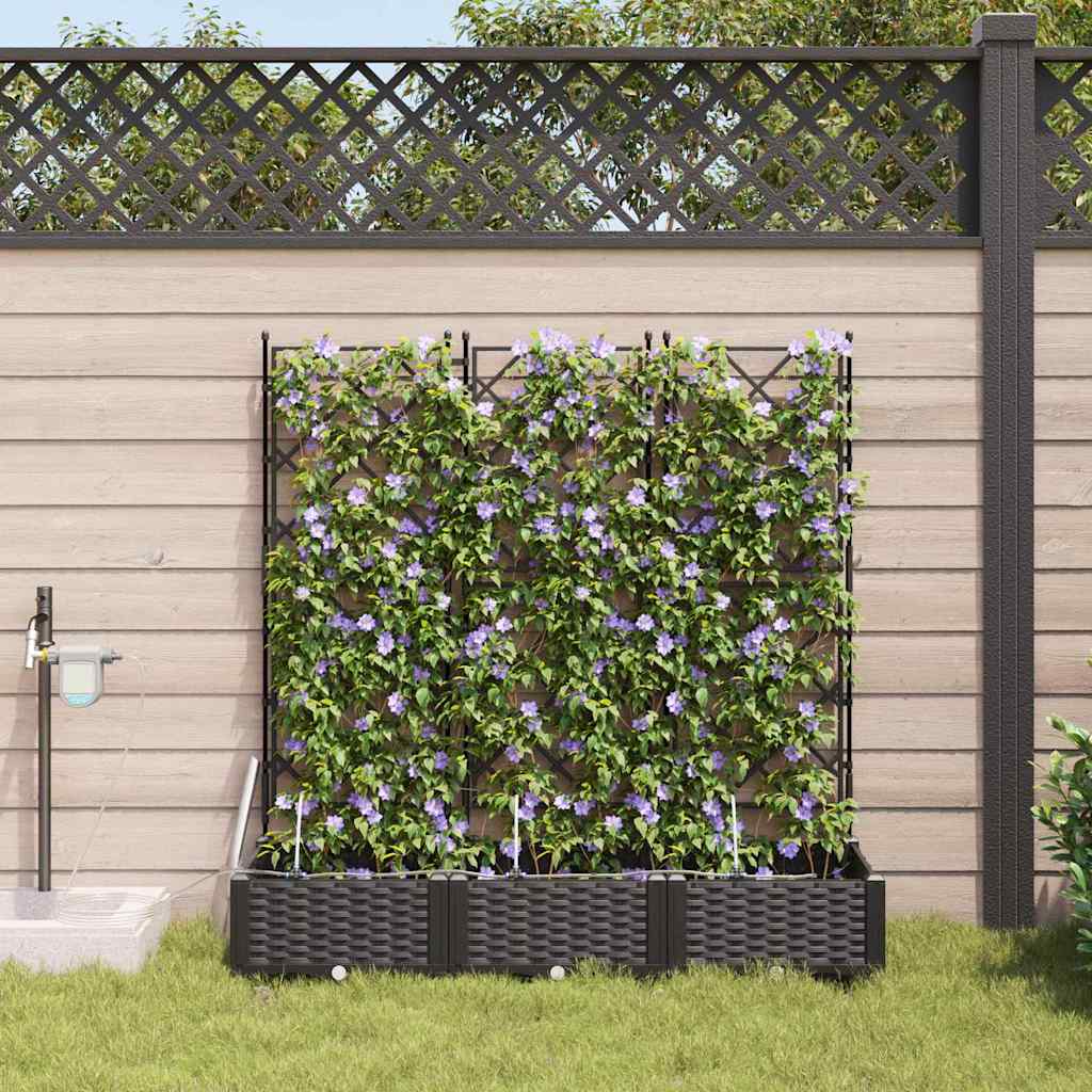 Garden Black 120 x 40 x 126 cm Steel