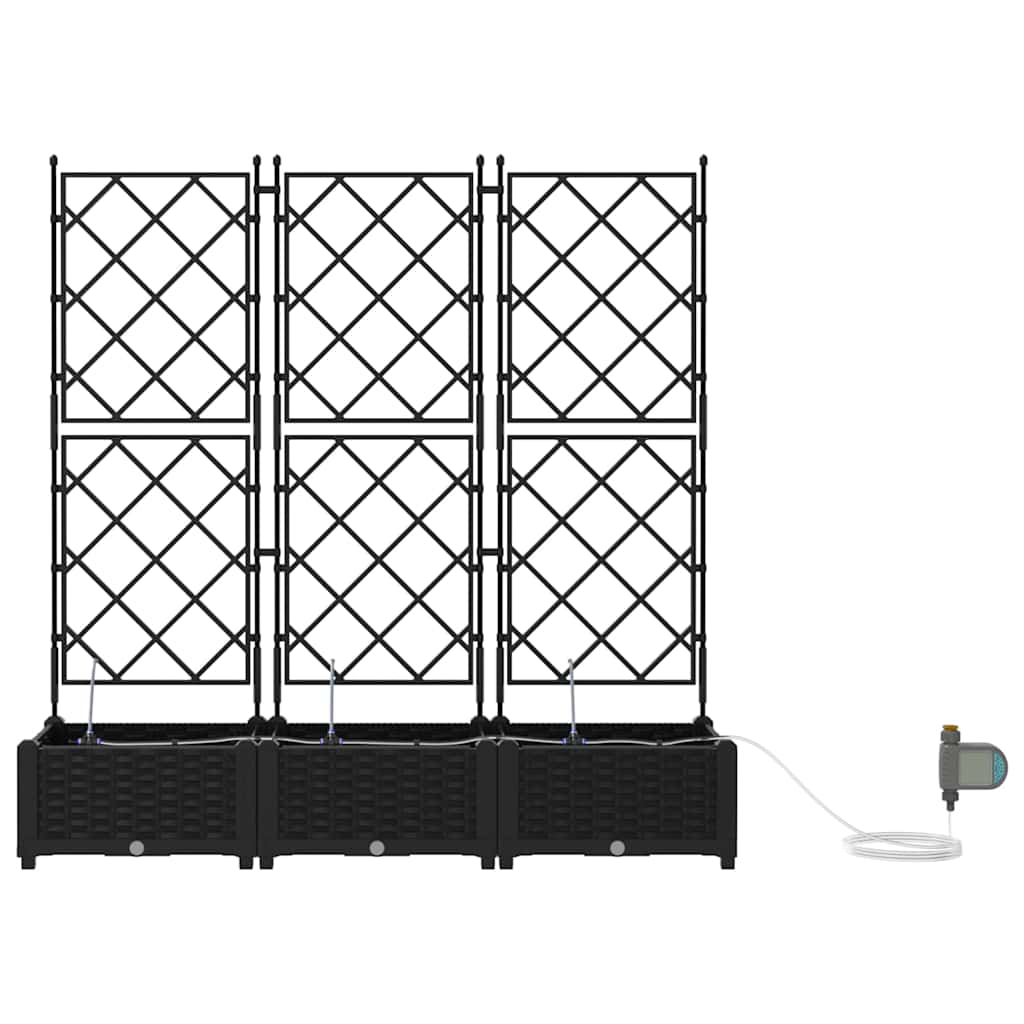 Garden Black 120 x 40 x 126 cm Steel